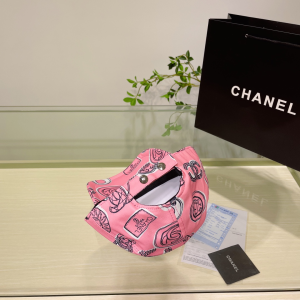 Chanel Cotton Baseball Hat Pink