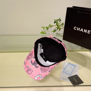 Chanel Cotton Baseball Hat Pink