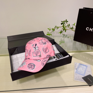 Chanel Cotton Baseball Hat Pink