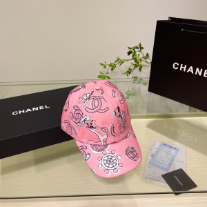 Chanel Cotton Baseball Hat Pink