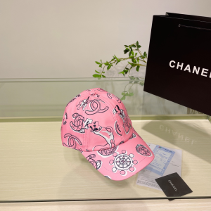 Chanel Cotton Baseball Hat Pink