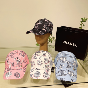 Chanel Cotton Baseball Hat Pink