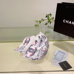 Chanel Cotton Baseball Hat White