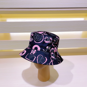 Chanel Cotton Bucket Hat Black