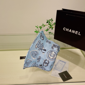 Chanel Cotton Bucket Hat Blue