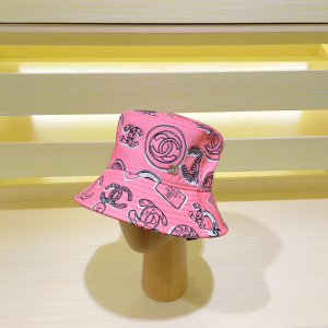 Chanel Cotton Bucket Hat Pink