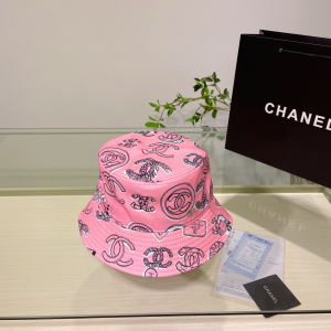 Chanel Cotton Bucket Hat Pink