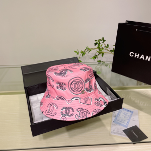 Chanel Cotton Bucket Hat Pink