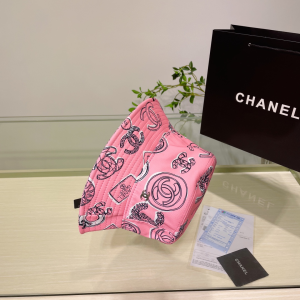Chanel Cotton Bucket Hat Pink