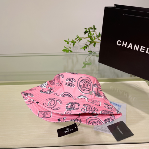 Chanel Cotton Bucket Hat Pink