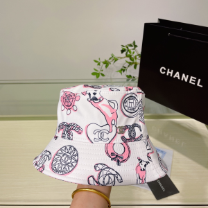 Chanel Cotton Bucket Hat White