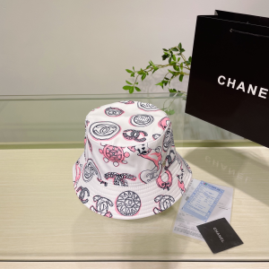 Chanel Cotton Bucket Hat White