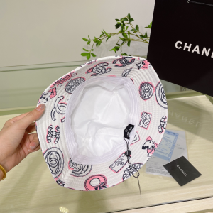 Chanel Cotton Bucket Hat White
