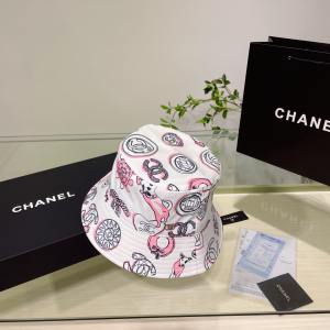 Chanel Cotton Bucket Hat White