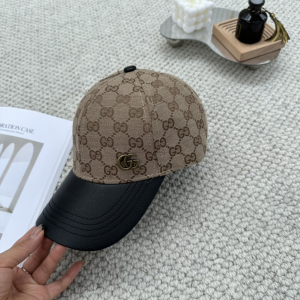 Gucci Beige GG Canvas Baseball Hat