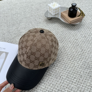 Gucci Beige GG Canvas Baseball Hat