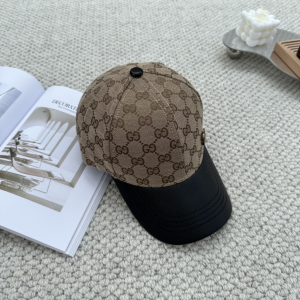 Gucci Beige GG Canvas Baseball Hat