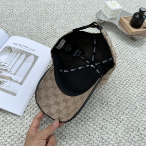 Gucci Beige GG Canvas Baseball Hat
