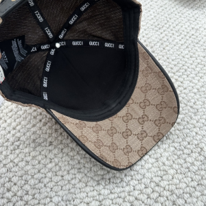 Gucci Beige GG Canvas Baseball Hat