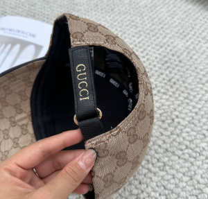 Gucci Beige GG Canvas Baseball Hat