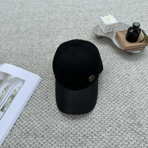 Gucci Black GG Canvas Baseball Hat