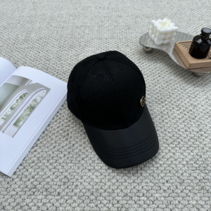 Gucci Black GG Canvas Baseball Hat