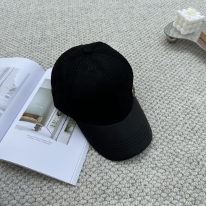 Gucci Black GG Canvas Baseball Hat