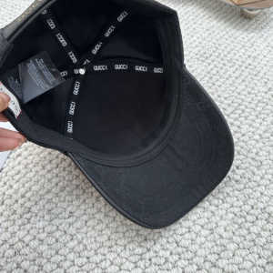 Gucci Black GG Canvas Baseball Hat