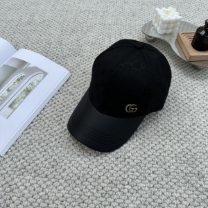 Gucci Black GG Canvas Baseball Hat