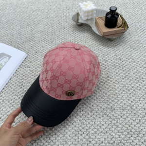 Gucci Pink GG Canvas Baseball Hat
