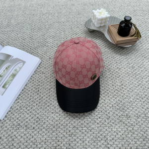 Gucci Pink GG Canvas Baseball Hat