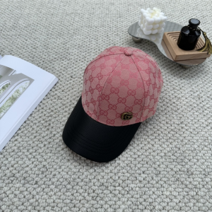 Gucci Pink GG Canvas Baseball Hat