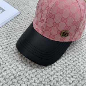 Gucci Pink GG Canvas Baseball Hat