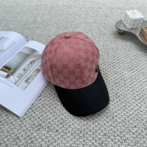 Gucci Pink GG Canvas Baseball Hat