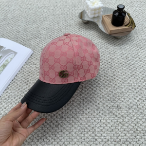 Gucci Pink GG Canvas Baseball Hat