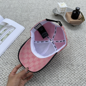 Gucci Pink GG Canvas Baseball Hat