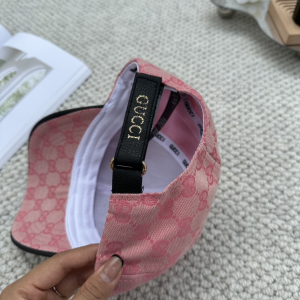 Gucci Pink GG Canvas Baseball Hat