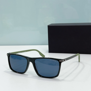 Mont Blanc Luxury Eyewear Sunglasses MB0249S Black Green Mont Blanc Luxury Eyewear Sunglasses MB0249S Black Green