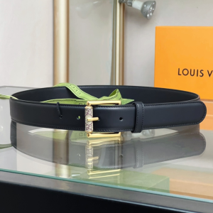 Gucci Black Calf Leather Belt 30MM