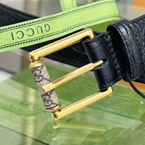 Gucci Black Calf Leather Belt 30MM