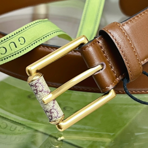Gucci Brown Calf Leather Belt 30MM
