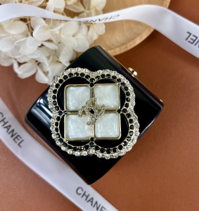 Chanel Crystal CC Bracelets Black