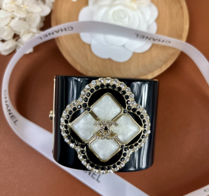 Chanel Crystal CC Bracelets Black
