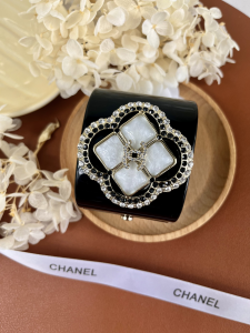 Chanel Crystal CC Bracelets Black