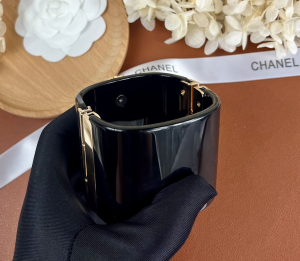Chanel Crystal CC Bracelets Black