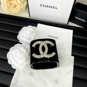 Chanel Crystal CC Bracelets Black