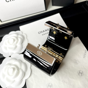 Chanel Crystal CC Bracelets Black