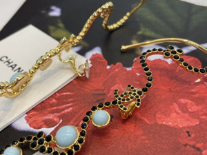 Chanel CC Pearl Long Earrings