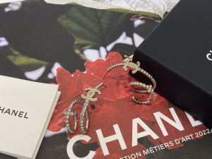 Chanel Crystal CC Earrings