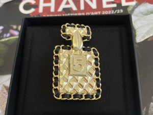 Chanel Gold Bottle Brooch